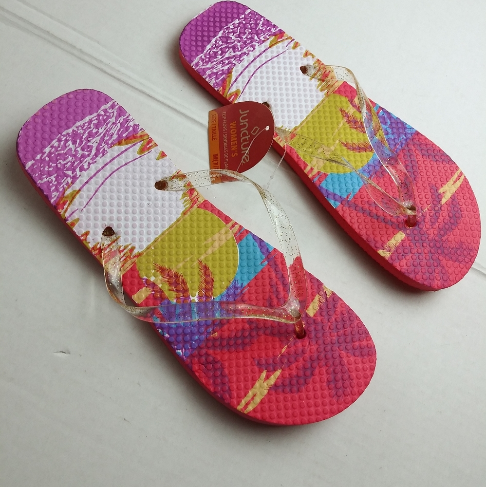 Colorful Sandals Size M (7/8) Summer Beach